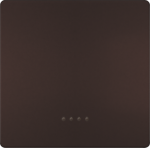 Rocker switch with window, 68x68mm, brown, DELTA style 5TG7141-0CH01 | 4001869583518