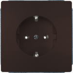 Socket outlet, 10/16A 250V, 68x68mm, Chocolate brown, DELTA style 5UB1853-0CH01 | 4001869583600