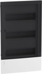 Enclosure, Resi9 MP, flush mounting, 3 rows of 12 modules, IP40, smoked door, 1 earth + 1 neutral te MIP22312S | 3606480456077