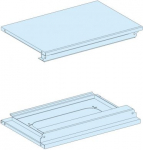 Top/bottom plate, PrismaSeT G, for extension enclosure, W 600mm, IP55, white, RAL 9003, set of 2 pla LVS08371 | 3606481877239