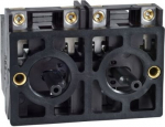 Double contact block, Harmony XAC, spring return, front mounting, single speed CO XESD1181 | 3389110641066