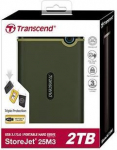 External HDD StoreJet, 2TB, USB 3.0, Green TS2TSJ25M3G | 760557840701