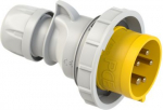 CEE Industrial plug 5x16A (3P+N+PE) 4h IP67 SHARK yellow/grey 0152-4 | 9003399595561