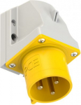 CEE-wall mounted plug 3x32A (2P+PE) 4h IP44 yellow 523-4 | 9003399059568