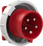 CEE-flanged plug 75x75 straight 32A 5p 6h IP67 6252-6V | 9003399101519