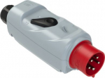 CEE-plug 5x32A (3P+N+PE) 6h IP44 6h IP44 with switch (ON-OFF), grey/red 54725530 | 9003399701122