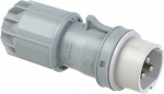 CEE-plug 3x32A 10h 24/42VDC IP44 TWIST, white/grey 093-10V | 9003399097089