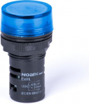 Panel mounted signal lamp, flat shaped head, resistance, blue, 24V AC/DC 105427 | 8592765054289