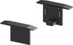 End caps for the GRAZIA 10 installation profile in anodised aluminium, white and black. Package contents: 2 pieces. 1000474 | 4024163187664