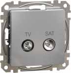 Intermediate TV / SAT socket 7dB , aluminium Sedna Design SDD113474S | 3606481466952