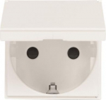 N2288.1 BL Socket outlet with lid, white, 2 modules Zenit 2CLA228810N1101 | 8427238069784