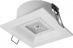 Emergency luminaire Corridor R 1HLED U22 LOA 1W, NM, 1h NiCd battery IP20, IK08 1019531 | 01019531
