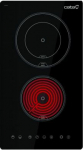 CATA Hob | TD 3002 BK | Vitroceramic | Number of burners/cooking zones 2 | Touch | Timer | Black 08060405 | 8422248109444