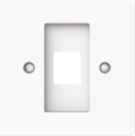 For 1 modular jack inserts.   Pitch dimensions: (WxH) approx. 14.8 x 19.4 mm.   Suitable for Art. Nos. 0210, 0211 and 0219-101. 2CKA001753A9923 | 4011395328378