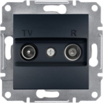 Asfora, TV/R intermediate socket, 4dB, anthracite EPH3300271 | 3606480729614