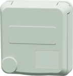 Panel mounted socket Cepex SCHUKO 16A, 230V, IP54, white 4579 | 4015394315391