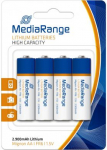 BATTERY LITHIUM MIGNON AA 1.5V/4PCS MRBAT154 MEDIARANGE MRBAT154 | 4260459610571