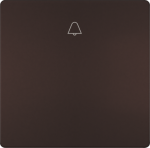 1-gang rocker with bell symbol, 68x68mm, Brown, DELTA style 5TG7141-0CH10 | 4001869583419