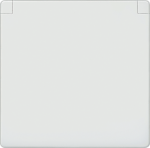 Cover for socket outlet, with spring flap, 55x55mm, electrical white, DELTA i-system 5UH1205 | 4001869318837