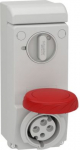 Interlocked socket, Mureva PK, wall-mounted, 3h, 32A, 3P+E, 400V, IP65 83299 | 3303430832997