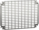 Monobloc perforated plates H300xW400mm with universal perforations 11x26mm. range of product: Mounting accessories - accessory / separate part type: mounting&nbsp;plate - device application: multi-purpose - mounting location: direct fixing on backstuds, s ...