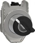 Selector switch, Harmony XB4, black, flush mounted, 30mm, 2 positions, key 455, stay put, 1NO XB4FG41 | 3606489580230