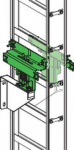 Vertical support, Canalis KTA 2500A, KTC 3200A, edgewise vertical, side wall fixing system KTB0244ZA51 | 3606489485283