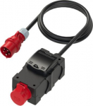 Distribution box 5x16A, 400V, 6f IP44 black ST.ANTON, with cable H07RN-F 5G6mm2, 2m 9439009 | 9003399392313