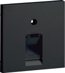Central plate UAE 1-gang, for Frontplate 55, hfr, graphitblack GZUAE1A9011 | 4012740983341