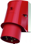 Wall mounted plug 32A 5p 6h 400V, IP44, red 354 | 4015394002567