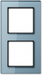 2-gang frame grey-blue glass, A-Creation AC582GLBLGR | 4011377026780