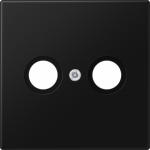 Cover plate for TV socket outlet, matt black, LS LS990TVSWM | 4011377186903