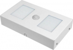 Lamp housing RONO LED PIR 8W/4000K 700lm, IP20, silver, silver, with PIR motion sensor D.31111S-BN-8W | 5901350843819
