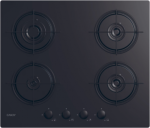 Candy Hob | CVW6BB | Gas on glass | Number of burners/cooking zones 4 | Knobs | Black CVW6BB | 8016361996939