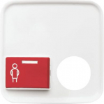 For call push-button with plug contact. With red call push-button. As alternative to Ackermann cover 88881 A3. 2CKA001724A4415 | 4011395260555