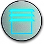 Lighting insert for Busch-priOn&reg; area control element 1gang (6340-xxx) and 3gang (6342-xxx) with >Blind< icon. 2CKA006310A0094 | 4011395118931