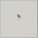 Cover plate Symbol "light" for Switch/dimmer Single push button Dune - Sky Niessen 2CLA852625A6201 | 8427238236216