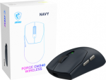 MSI Gaming Mouse | FORGE GM340 WIRELESS | Wireless | 2.4 GHz, Bluetooth, USB | Navy FORGE GM340 W NAVY | 4711377425421