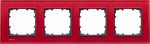 4-fold frame, 303x80mm, glass, red ORIENT, DELTA miro 5TG1204-3 | 4001869387796