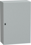 Spacial S3D plain door with mount.plate. H1200xW800xD400 IP66 IK10 RAL7035.. range of product: Spacial S3D - device application: multi-purpose - product or component type: compact enclosure - enclosure nominal height: 1200 mm - enclosure nominal widt ...