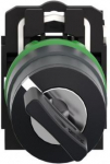 Key switch selector, Harmony XB5, plastic, black, 22mm, key 455, 2 positions, stay put, 1 NO XB5AG21 | 3389110903485