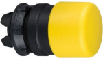 Head for non illuminated push button, Harmony XB5, yellow 30mm mushroom pushbutton 22mm spring retur ZB5AC54 | 3389110904932