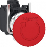 Emergency stop switching off, Harmony XB4, metal, red mushroom 40mm, 22mm, trigger latching turn to XB4BS84462 | 3606481068743