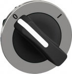 Head for selector switch, Harmony XB4, black long handle, flush, 30mm, 3 positions, spring return, n ZB4FD2M178 | 3606489871833