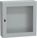 Spacial S3D tspt door w/o mount.plate H800xW800xD250.IP66 IK08 RAL7035.. range of product: Spacial S3D - device application: multi-purpose - product or component type: compact enclosure - enclosure nominal height: 800 mm - enclosure nominal width: 80 ...