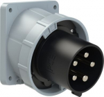 CEE-flanged plug angled 5x125A (3P+N+PE) 7h IP67 POWER TWIST black 745-7 | 9003399212642