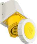 Wall mounted socket 5x32A (3P+N+PE) 4h IP67, yellow 1252-4 | 9003399998058