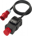 Distribution box 5x32A, 400V, 6f IP44 black ST.ANTON, with cable H07RN-F 5G6mm2, 2m 9439008 | 9003399392283