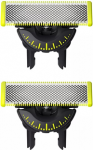 Philips | OneBlade Replacement blade, 2 pcs | QP420/50 | Black/Green QP420/50 | 8710103997153