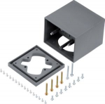 pedestal box with 2 installation fields, Polyamid, steel grey GBZ27011 | 4012002246757